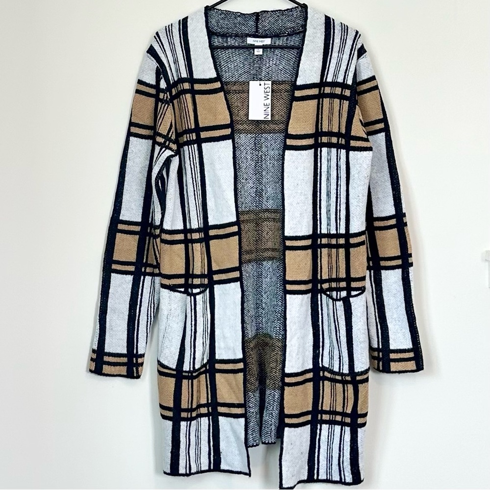 NWT Nine West Open Front Cardigan Sweater - Size: Large